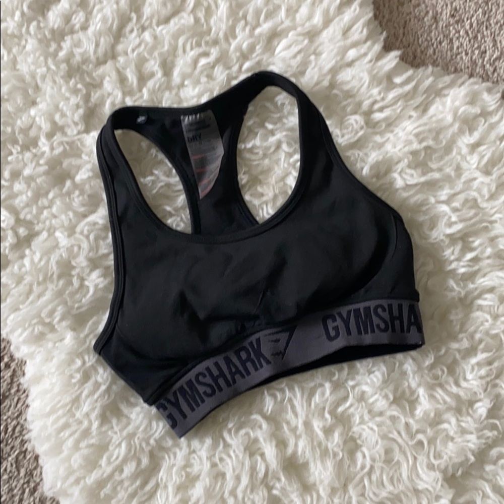 Gymshark Black Padded Sports Bra